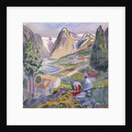 Kari at Sunde; Kari paa Sunde by Nikolai Astrup