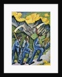 Alpleben, Triptych; Alpleben, Triptychon, 1918 by Ernst Ludwig Kirchner