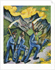 Alpleben, Triptych; Alpleben, Triptychon, 1918 by Ernst Ludwig Kirchner