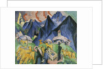 Alpleben, Triptych; Alpleben, Triptychon, 1918 by Ernst Ludwig Kirchner