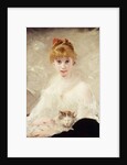 Young Girl with Cat; La Jeune Fille au Chat by Charles Joshua Chaplin