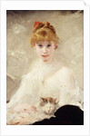 Young Girl with Cat; La Jeune Fille au Chat by Charles Joshua Chaplin