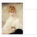 Young Girl with Cat; La Jeune Fille au Chat by Charles Joshua Chaplin