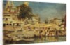 View of the Ghats at Benares, 1873 by Edwin Lord Weeks