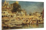 View of the Ghats at Benares, 1873 by Edwin Lord Weeks