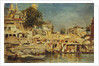 View of the Ghats at Benares, 1873 by Edwin Lord Weeks