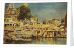 View of the Ghats at Benares, 1873 by Edwin Lord Weeks