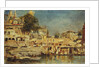 View of the Ghats at Benares, 1873 by Edwin Lord Weeks