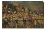 View of the Ghats at Benares, 1873 by Edwin Lord Weeks