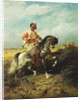 An Arab horseman, by Adolf Schreyer