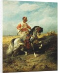 An Arab horseman, by Adolf Schreyer