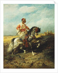 An Arab horseman, by Adolf Schreyer
