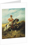 An Arab horseman, by Adolf Schreyer