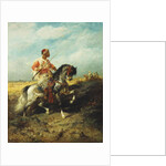 An Arab horseman, by Adolf Schreyer
