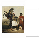 The Giaour, Conqueror of Hassan; Le Giaour, Vainqueur d'Hassan by Emile Jean Horace Vernet