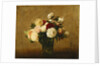 Roses in a Glass Vase; Roses dans un Vase de Verre, by Ignace Henri Jean Fantin-Latour