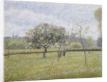 Apple Tree in Flower at Eragny by Camille Pissarro
