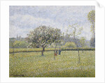 Apple Tree in Flower at Eragny by Camille Pissarro