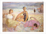 Three Women on the Beach; Trois Femmes a la Plage by Henri Lebasque