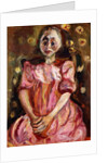 The Little Girl in Pink; La Petite Fille en Rose, 1923-1924 by Chaim Soutine