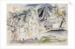 In Florida; En Floride, c.1917 by Jules Pascin