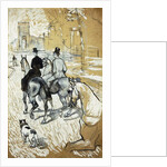 Horse-riders going toward the Bois de Boulogne; Cavaliers se Rendant au Bois de Bologne, 1888 by Henri de Toulouse-Lautrec