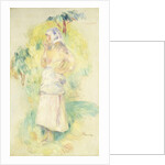 Young Peasant Eating an Apple by Pierre Auguste Renoir