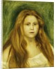 Head of Girl; Tete de Jeune Fille, 1888 by Pierre Auguste Renoir