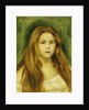 Head of Girl; Tete de Jeune Fille, 1888 by Pierre Auguste Renoir