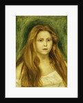 Head of Girl; Tete de Jeune Fille, 1888 by Pierre Auguste Renoir