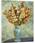 Gladioli in Blue Vase; Glaieuls au Vase Bleu, 1884 by Pierre Auguste Renoir