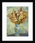 Gladioli in Blue Vase; Glaieuls au Vase Bleu, 1884 by Pierre Auguste Renoir