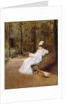 Sitting on a Bench; Sur le Banc, c.1848 by Eva Gonzales