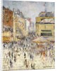 Bastille Day on Rue de Clignancourt, Paris; La Quartorze Juillet a Paris, la Rue de Clignancourt by Gustave Loiseau