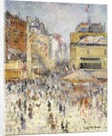 Bastille Day on Rue de Clignancourt, Paris; La Quartorze Juillet a Paris, la Rue de Clignancourt by Gustave Loiseau