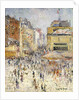 Bastille Day on Rue de Clignancourt, Paris; La Quartorze Juillet a Paris, la Rue de Clignancourt by Gustave Loiseau