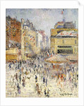 Bastille Day on Rue de Clignancourt, Paris; La Quartorze Juillet a Paris, la Rue de Clignancourt by Gustave Loiseau