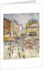 Bastille Day on Rue de Clignancourt, Paris; La Quartorze Juillet a Paris, la Rue de Clignancourt by Gustave Loiseau