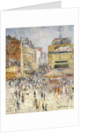 Bastille Day on Rue de Clignancourt, Paris; La Quartorze Juillet a Paris, la Rue de Clignancourt by Gustave Loiseau