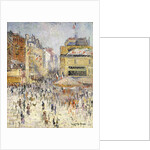 Bastille Day on Rue de Clignancourt, Paris; La Quartorze Juillet a Paris, la Rue de Clignancourt by Gustave Loiseau