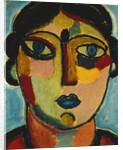 Blue Mouth; Blauer Mund, 1917 by Alexej von Jawlensky