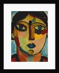 Blue Mouth; Blauer Mund, 1917 by Alexej von Jawlensky