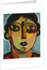 Blue Mouth; Blauer Mund, 1917 by Alexej von Jawlensky