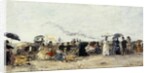 Trouville, Beach Scene; Trouville Scene de Plage, 1879 by Eugene Louis Boudin