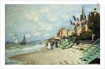 The Beach at Trouville; La Plage a Trouville, 1870 by Claude Monet