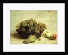 Still-life, Raisins and Apples in a Basket by Ignace Henri Jean Fantin-Latour