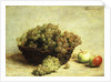 Still-life, Raisins and Apples in a Basket by Ignace Henri Jean Fantin-Latour