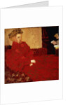 Woman in Red, Sitting; Femme en Rouge Assise, c.1892 by Edouard Vuillard