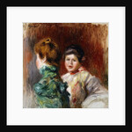 A Sketch of the Heads of Two Women; Esquisse, Deux Tetes de Femmes, 1895 by Pierre Auguste Renoir