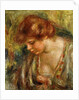 Profile of Andree with Head Bowed; Profil d'Andree Penchee, c.1917 by Pierre Auguste Renoir